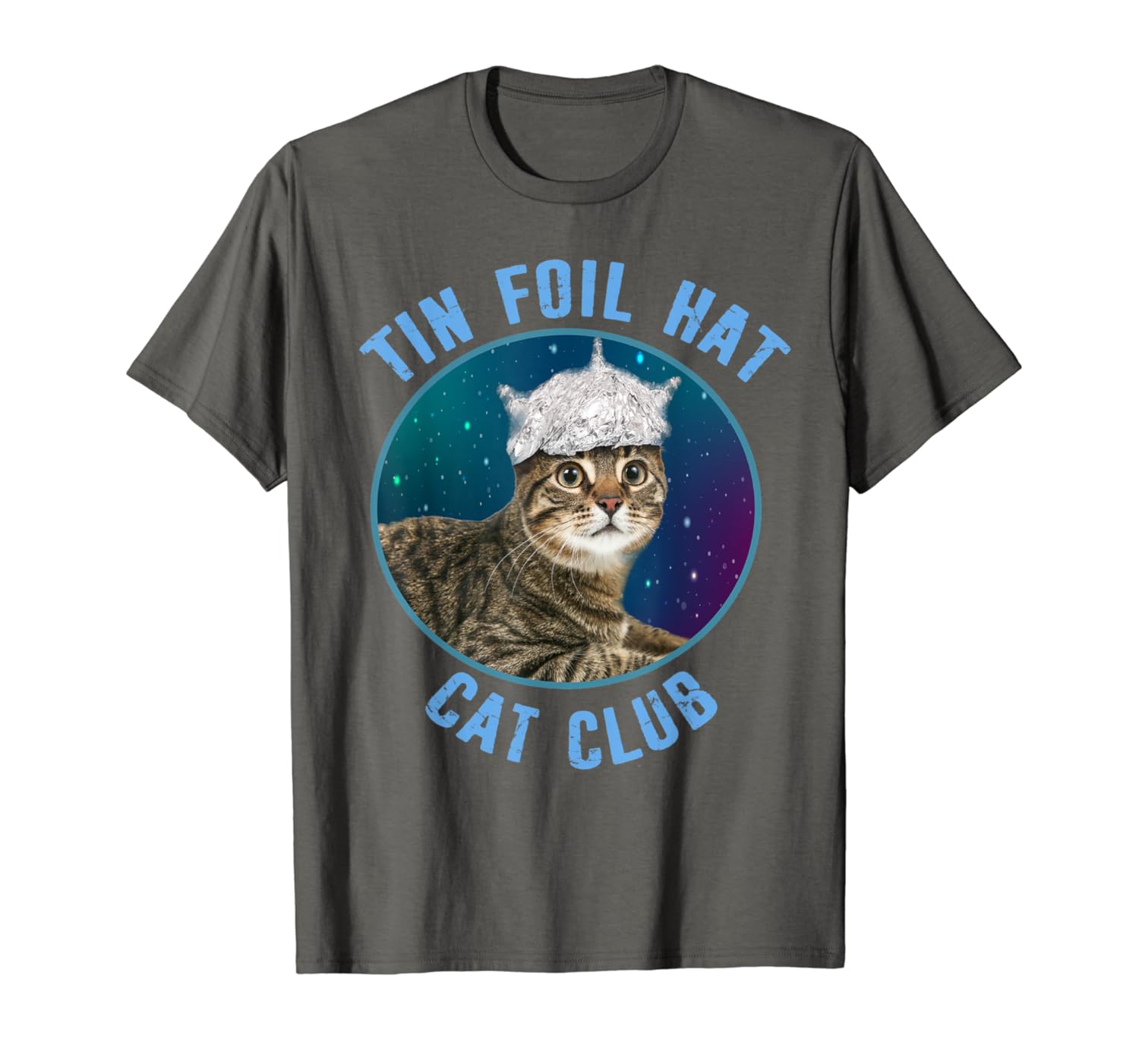 Tin Foil Hat Cat Club Conspiracy Theory Funny